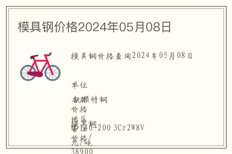 模具鋼價(jià)格2024年05月08日