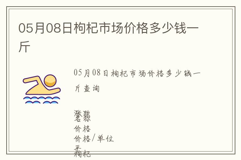 05月08日枸杞市場價格多少錢一斤