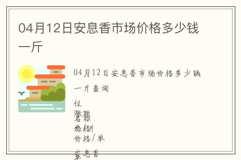 04月12日安息香市場價格多少錢一斤