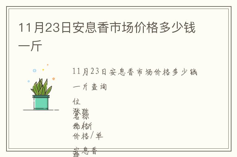 11月23日安息香市場(chǎng)價(jià)格多少錢一斤