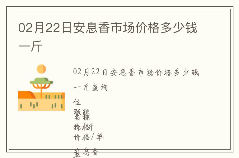 02月22日安息香市場價格多少錢一斤