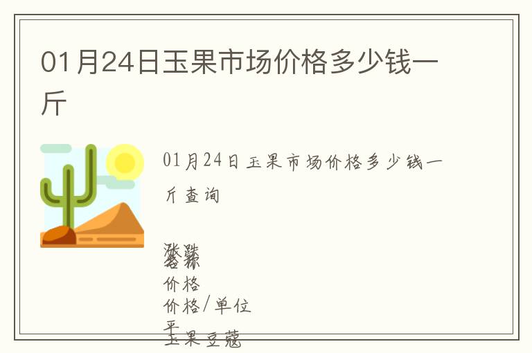 01月24日玉果市場價格多少錢一斤