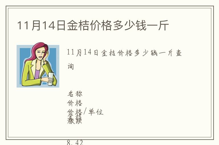 11月14日金桔價格多少錢一斤