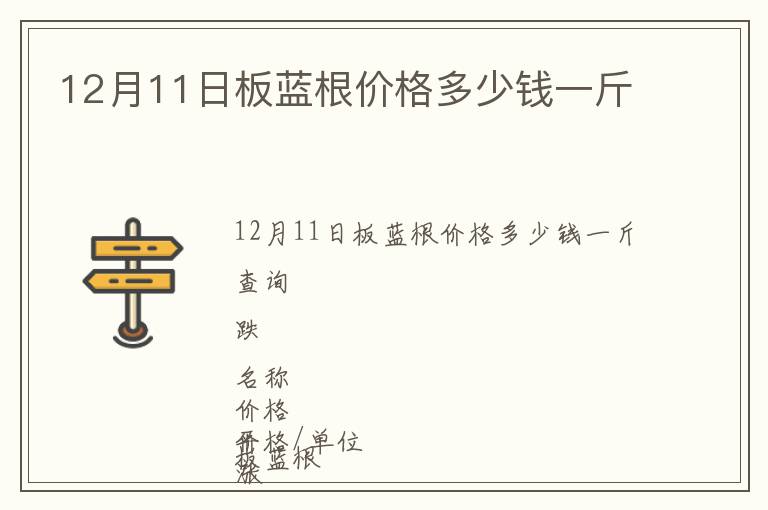 12月11日板藍(lán)根價(jià)格多少錢一斤