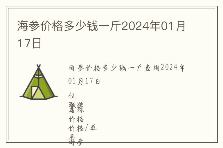 海參價格多少錢一斤2024年01月17日