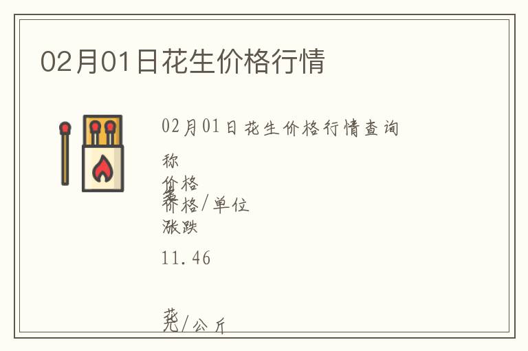 02月01日花生價格行情