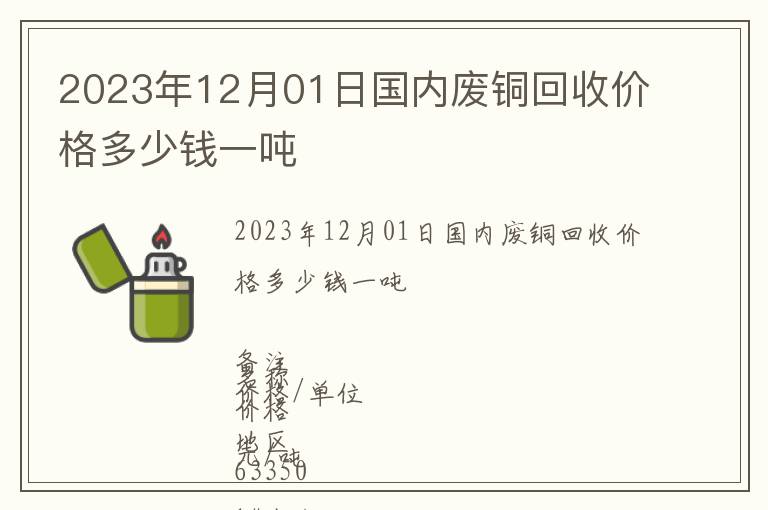 2023年12月01日國(guó)內(nèi)廢銅回收價(jià)格多少錢一噸