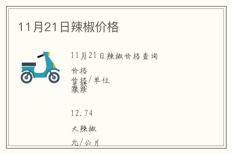 11月21日辣椒價格