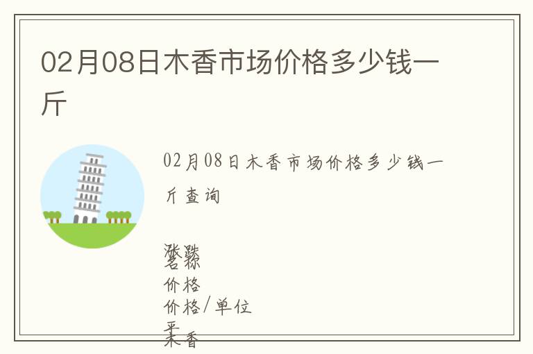 02月08日木香市場價格多少錢一斤