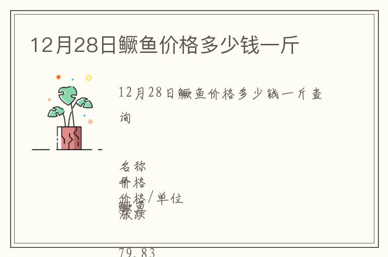 12月28日鱖魚價格多少錢一斤
